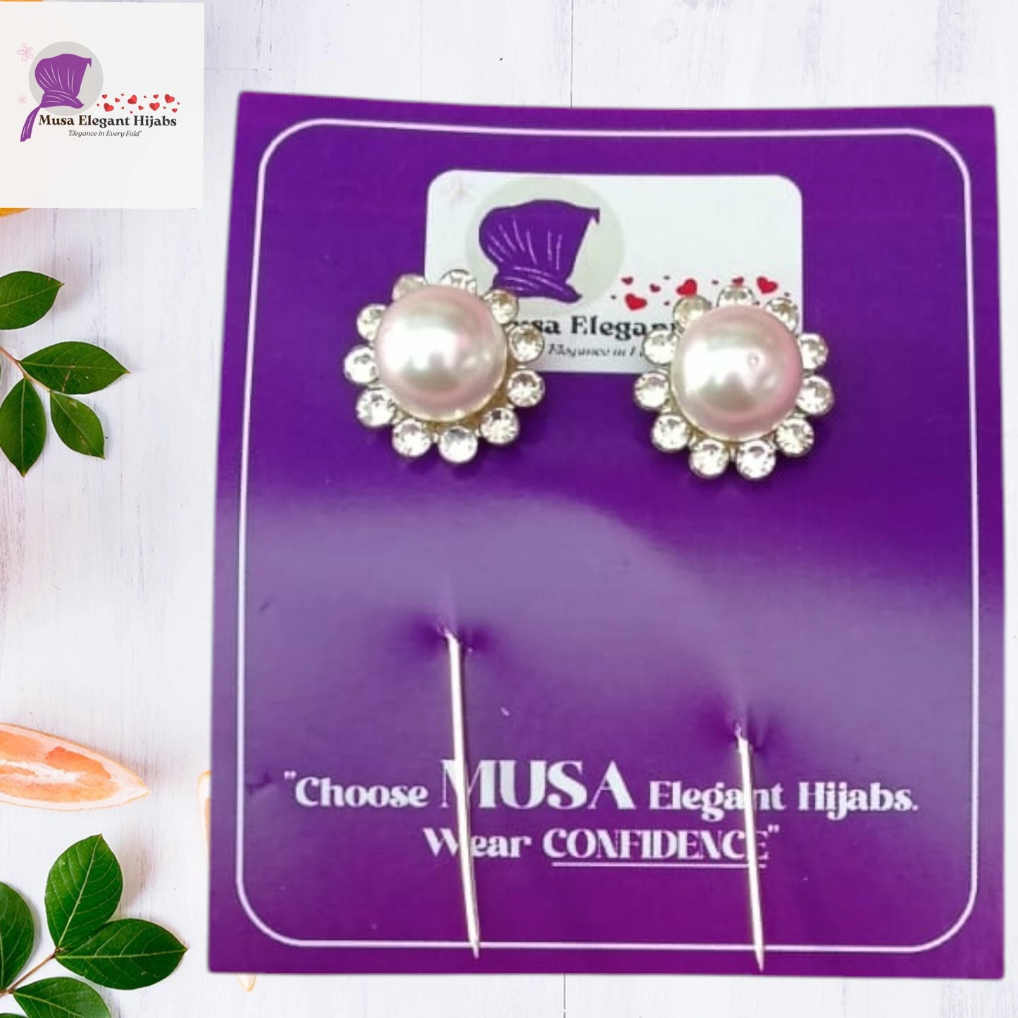 Pearl Stone Pins