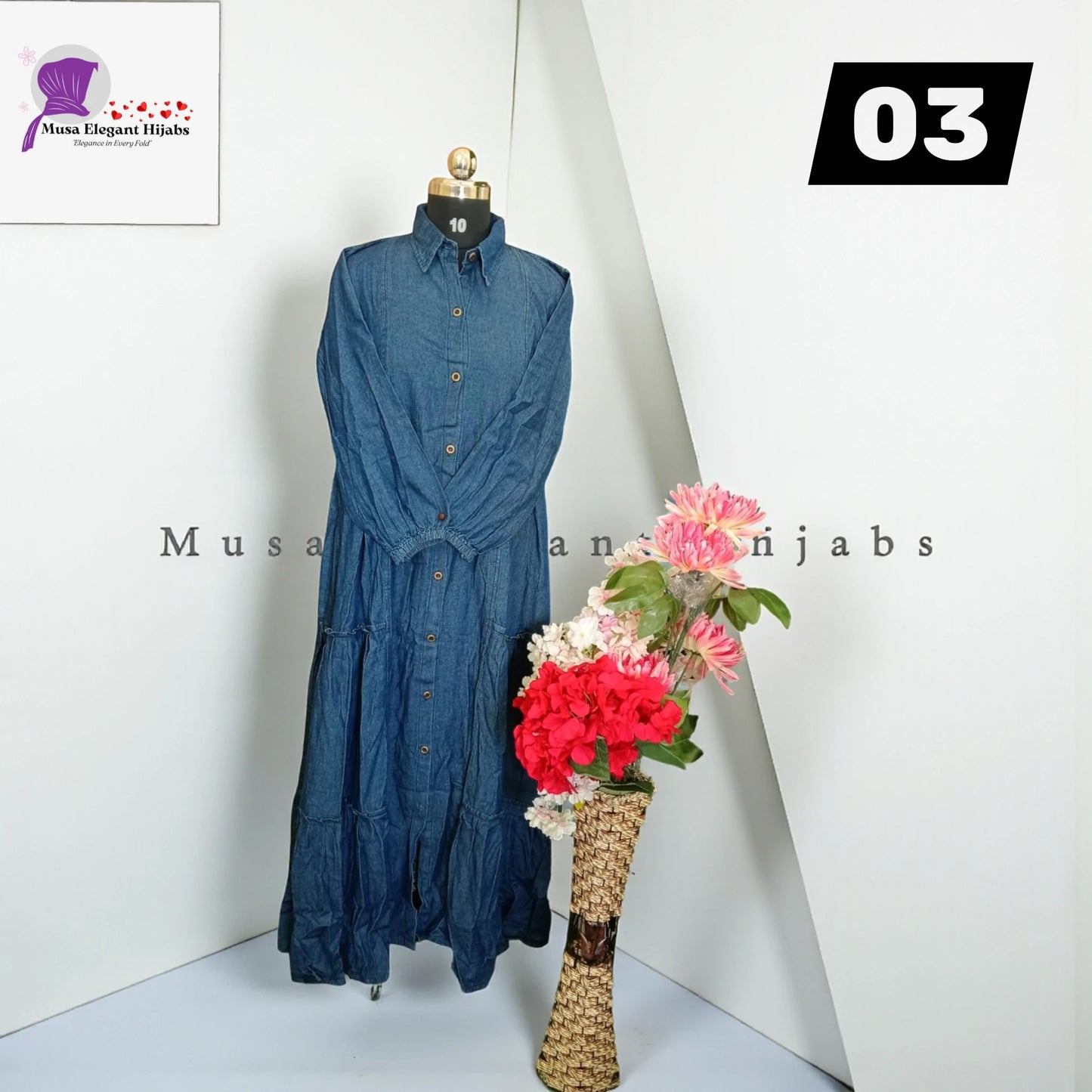 Blue Denim Gowns