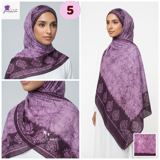 Beautiful Namaz Dupattas - purple