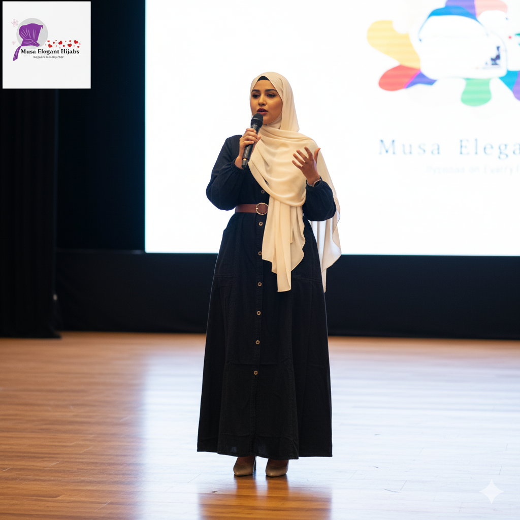 Black Denim Abayas