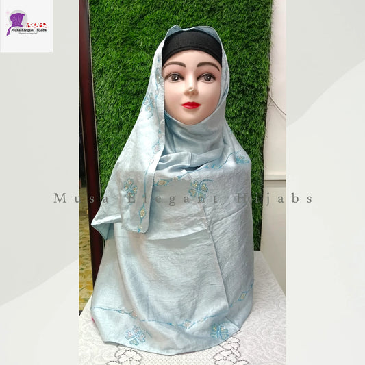 Zaraa Luxe Hijabs - Glacier Blue