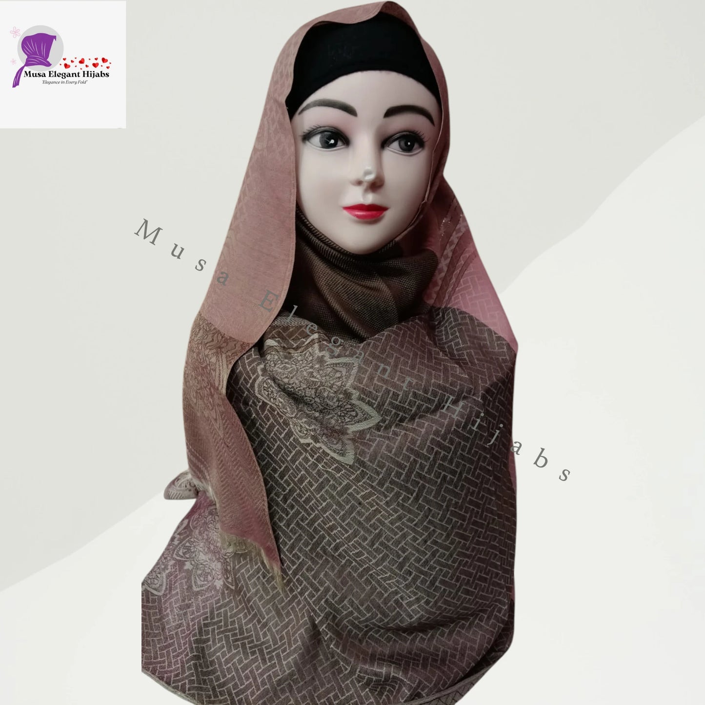 Zareen Silk Hijabs - Rosewood Mocha