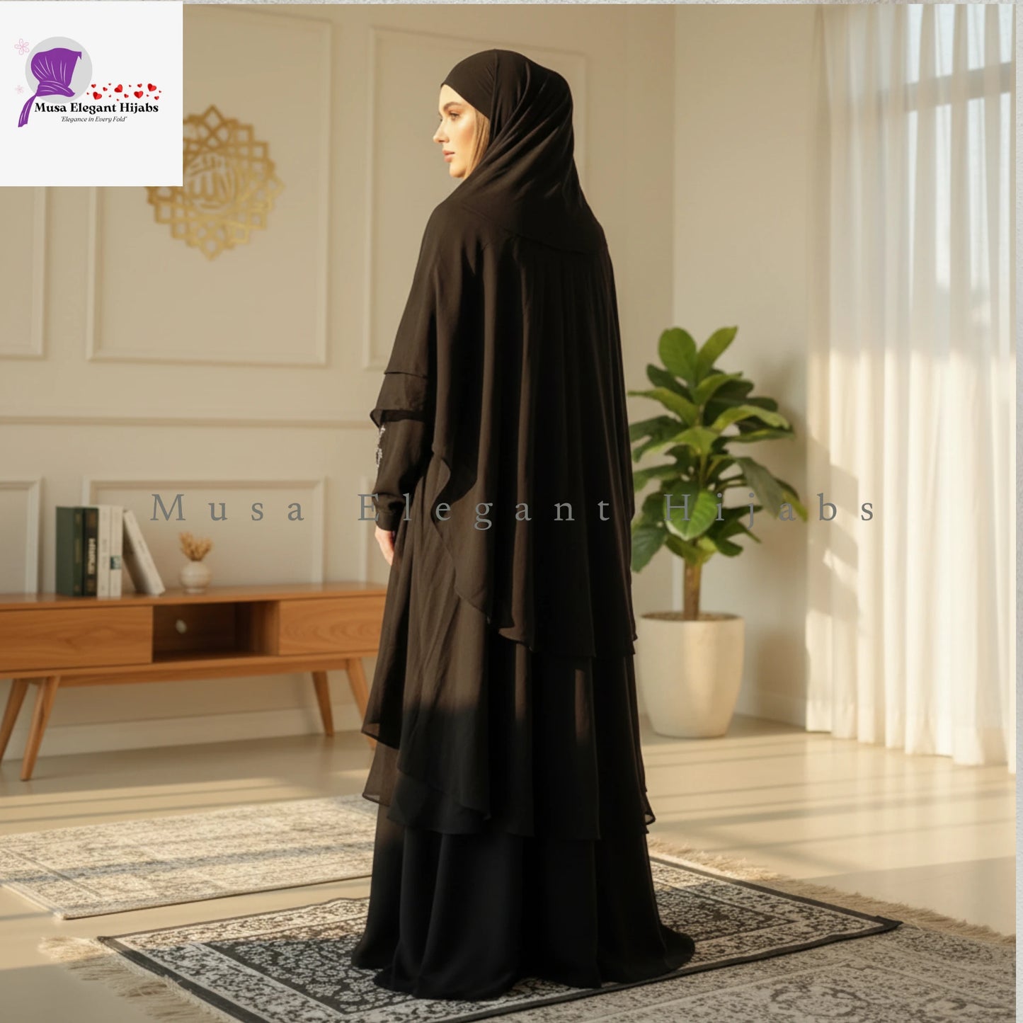 Al Firasa Black Hijabs XXL