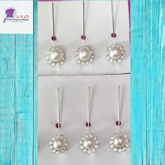 Pearl Stone Pins