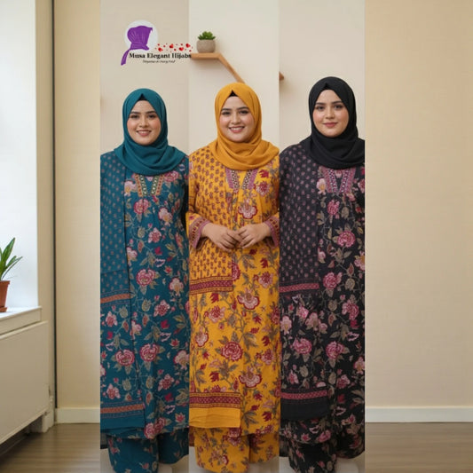 Printed Anarkali Dress set