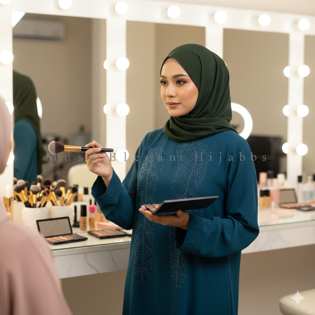 Blue Stone Abaya