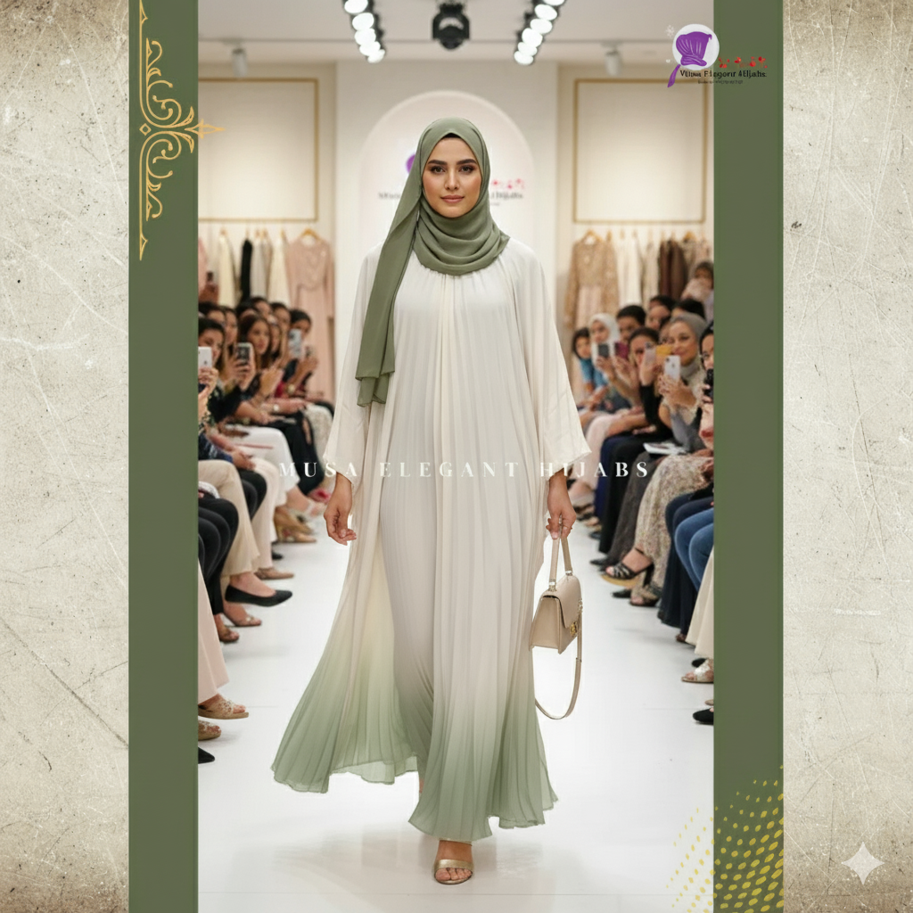 Ombre Pleated Kaftans