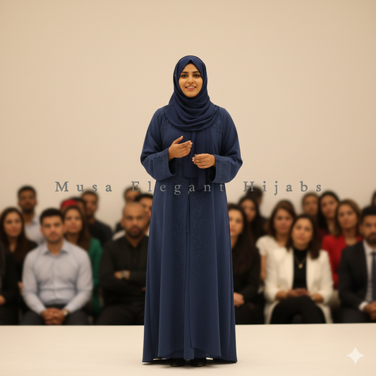 Blue Dori Abaya
