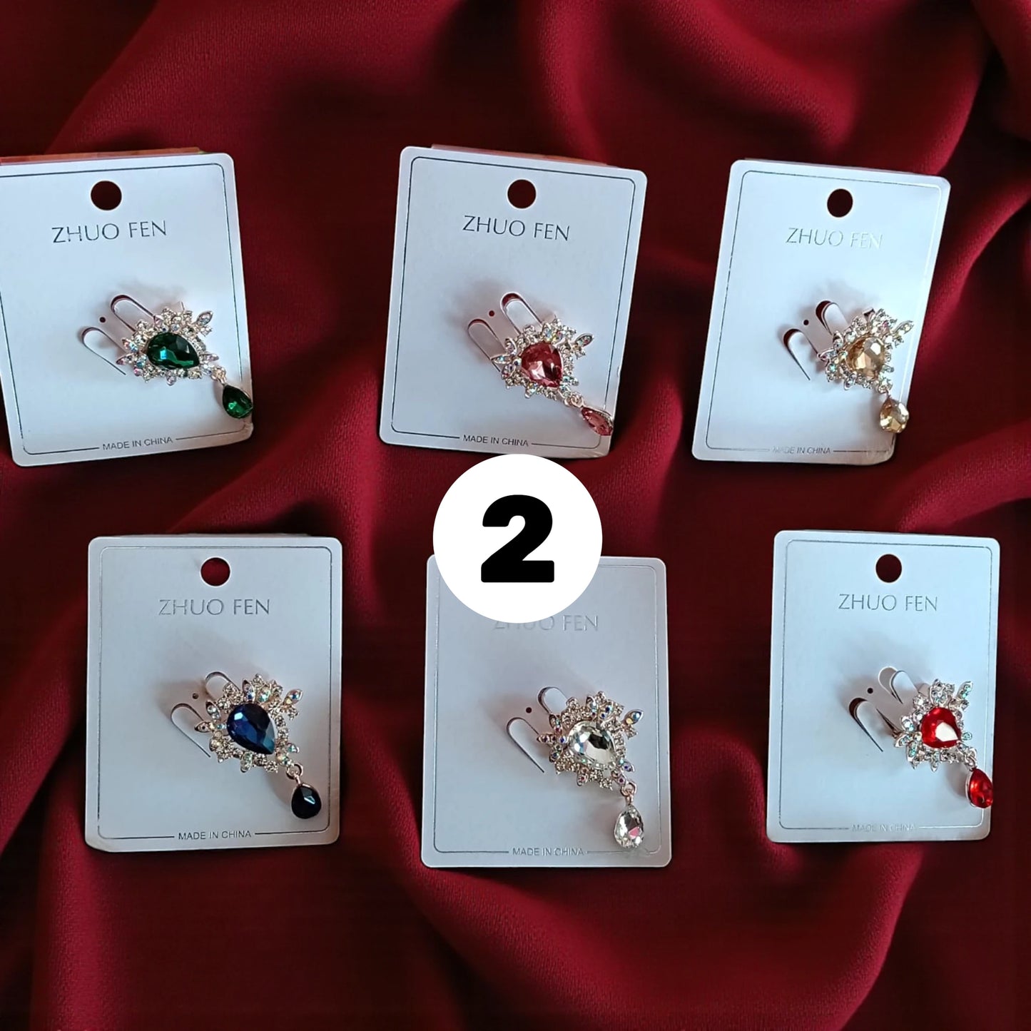 Hijab Stone Brooches - small
