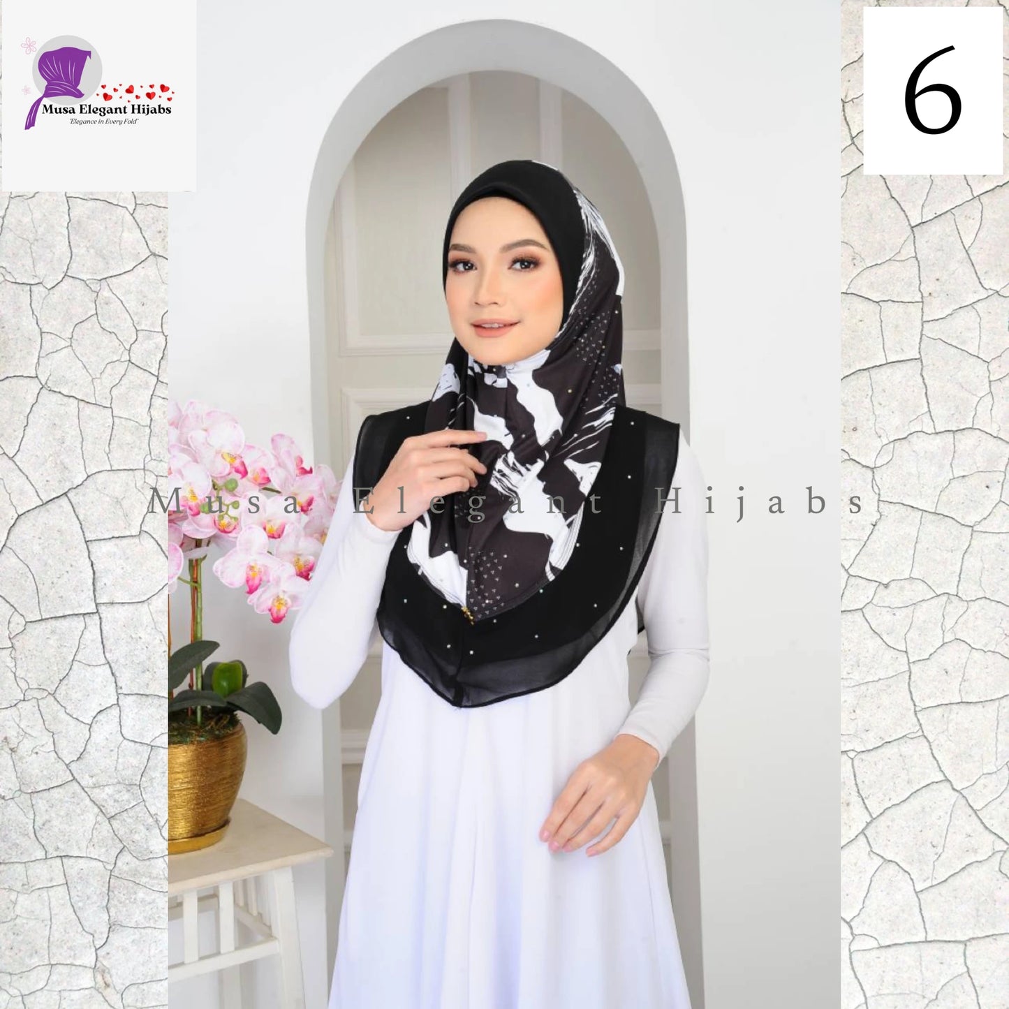 Black & White Hijabs