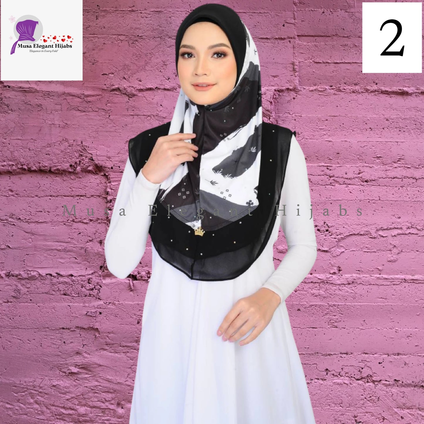 Black & White Hijabs