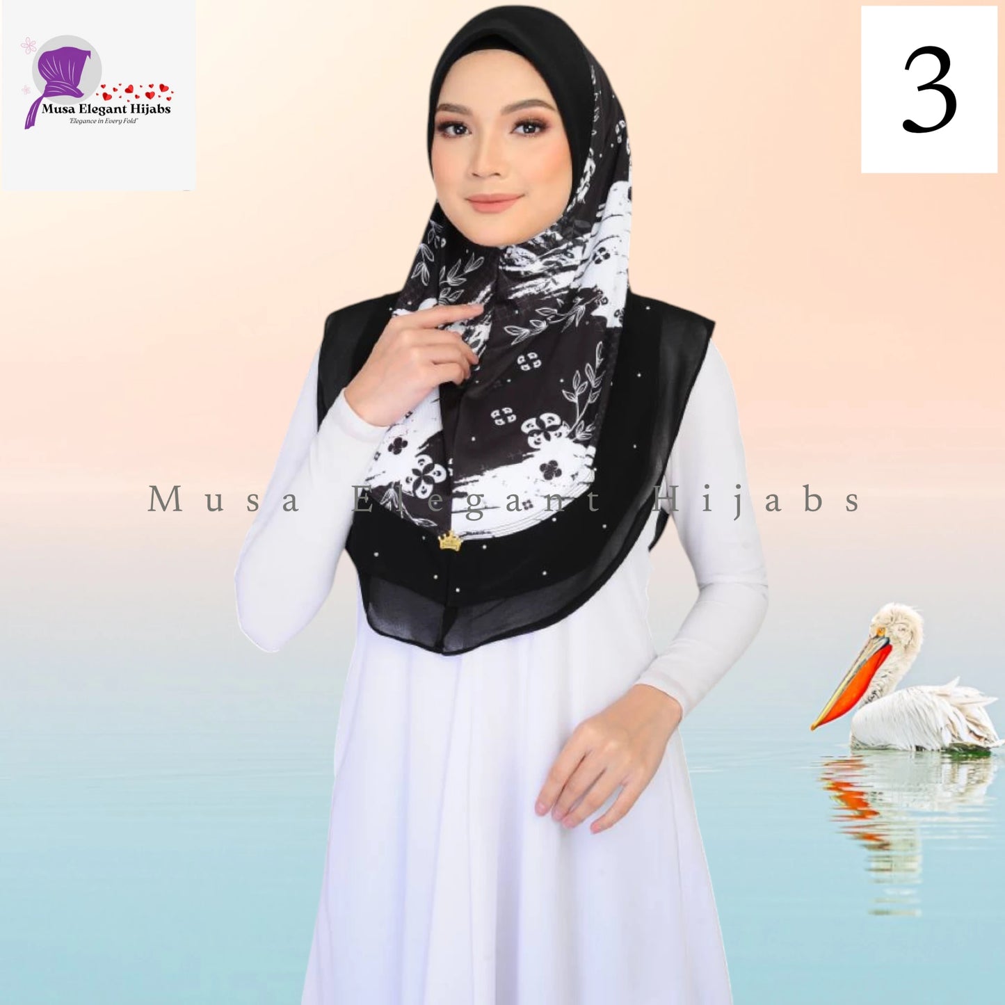 Black & White Hijabs
