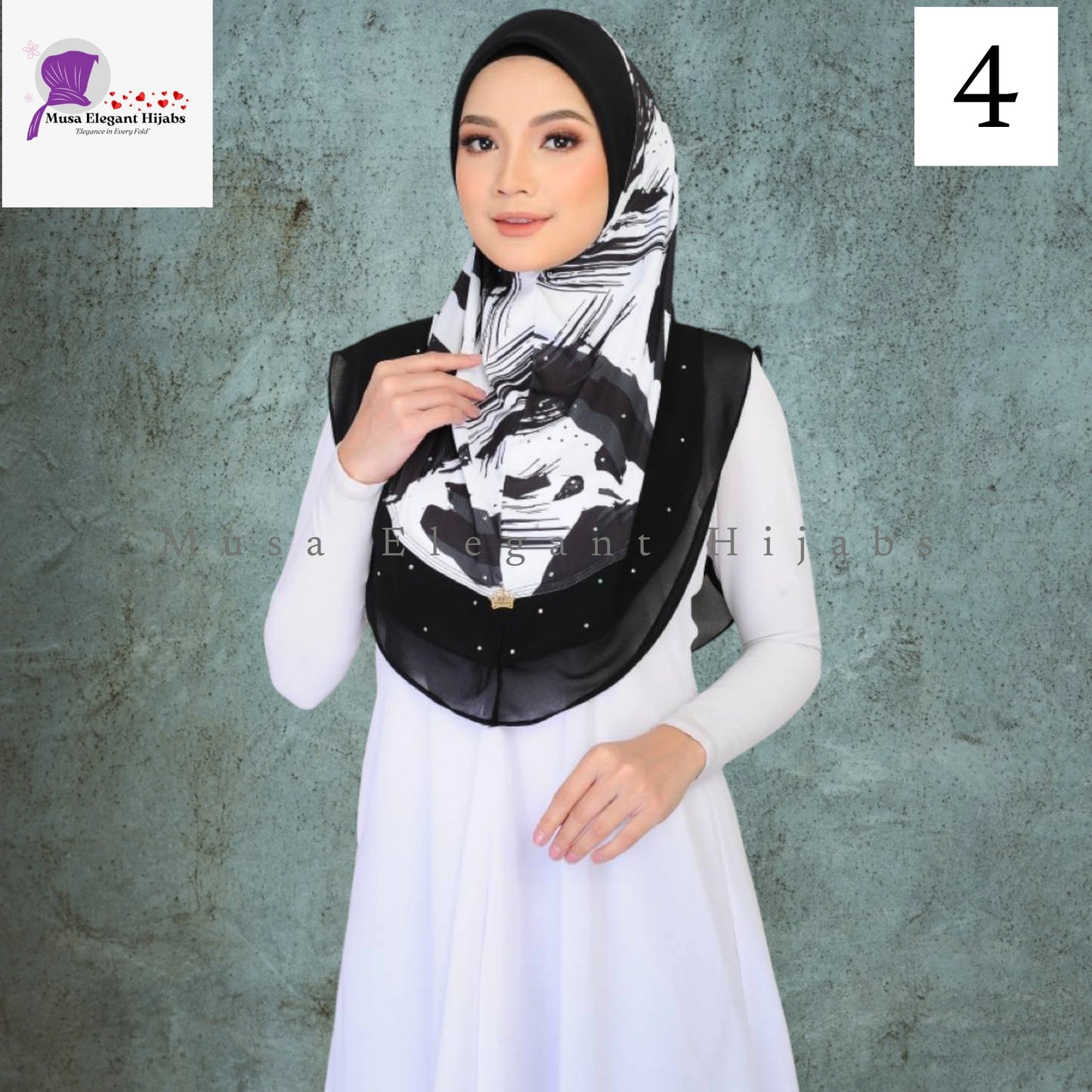 Black & White Hijabs