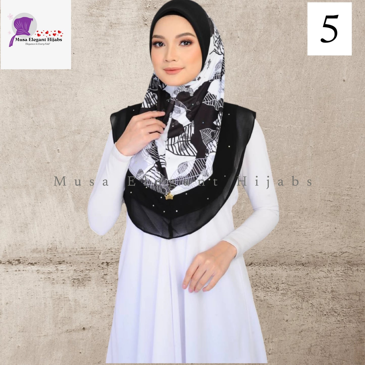 Black & White Hijabs