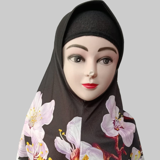 Black Readymade Hijabs