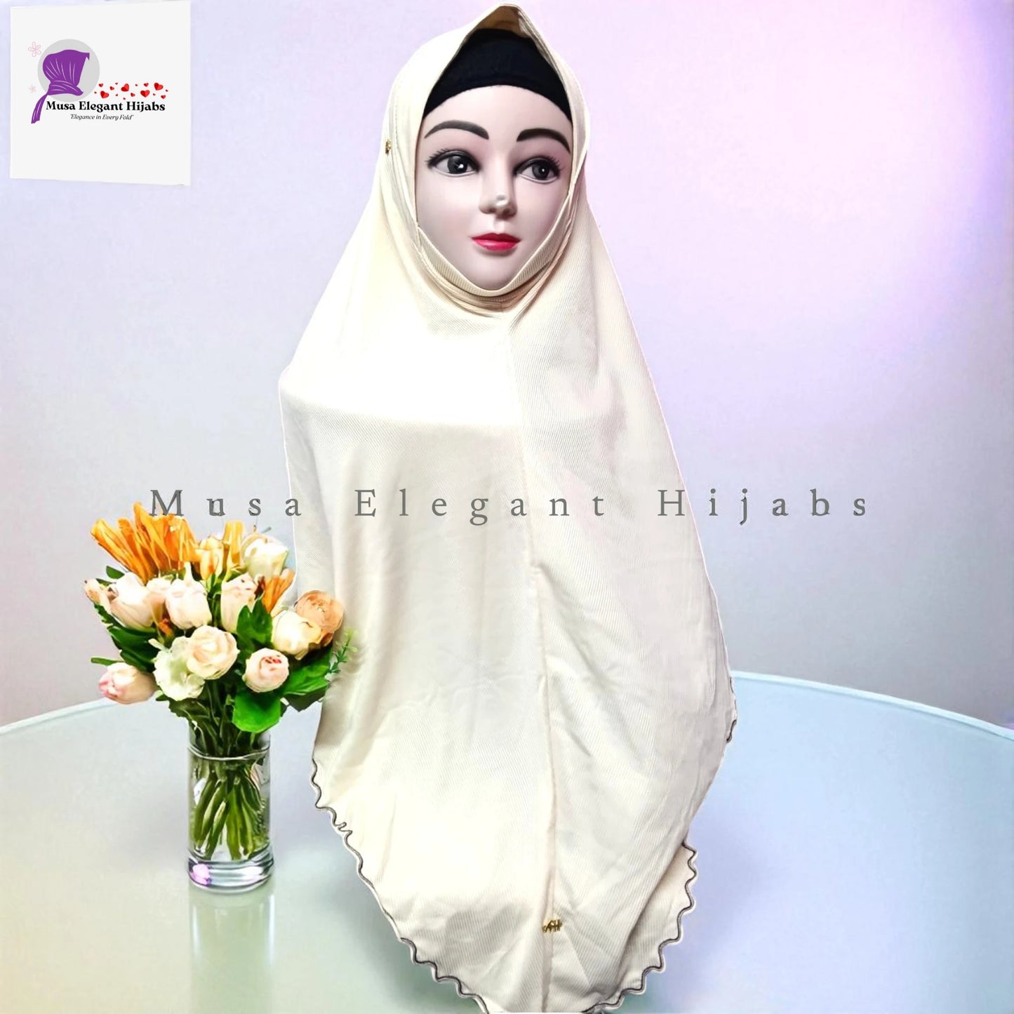 Plain Ribbed Hijabs