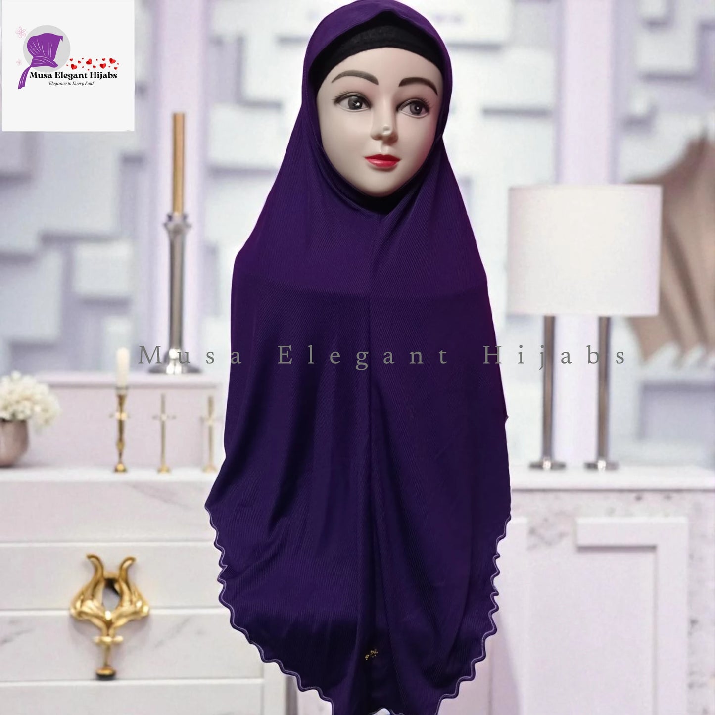 Plain Ribbed Hijabs