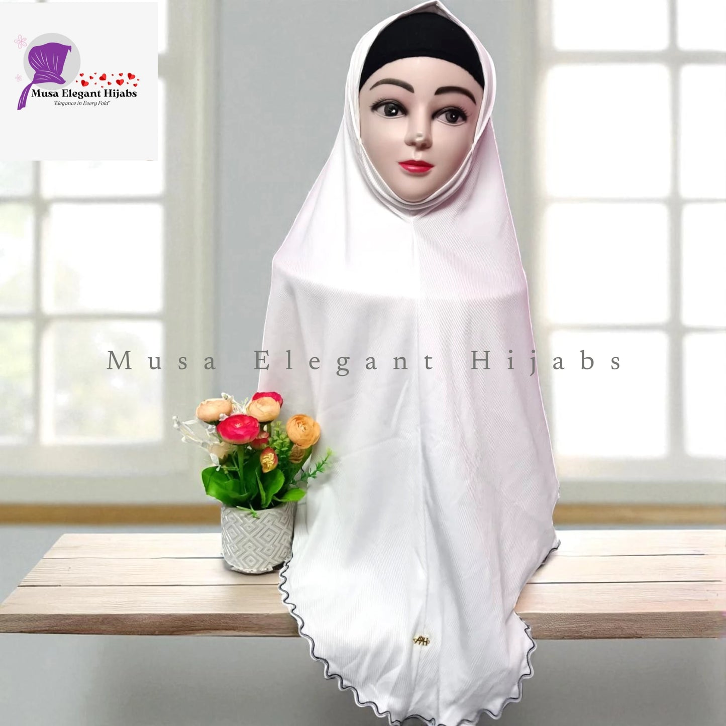 Plain Ribbed Hijabs