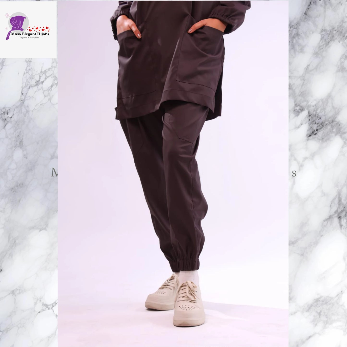Modest Medical Scrubs - Matterhorn Brown