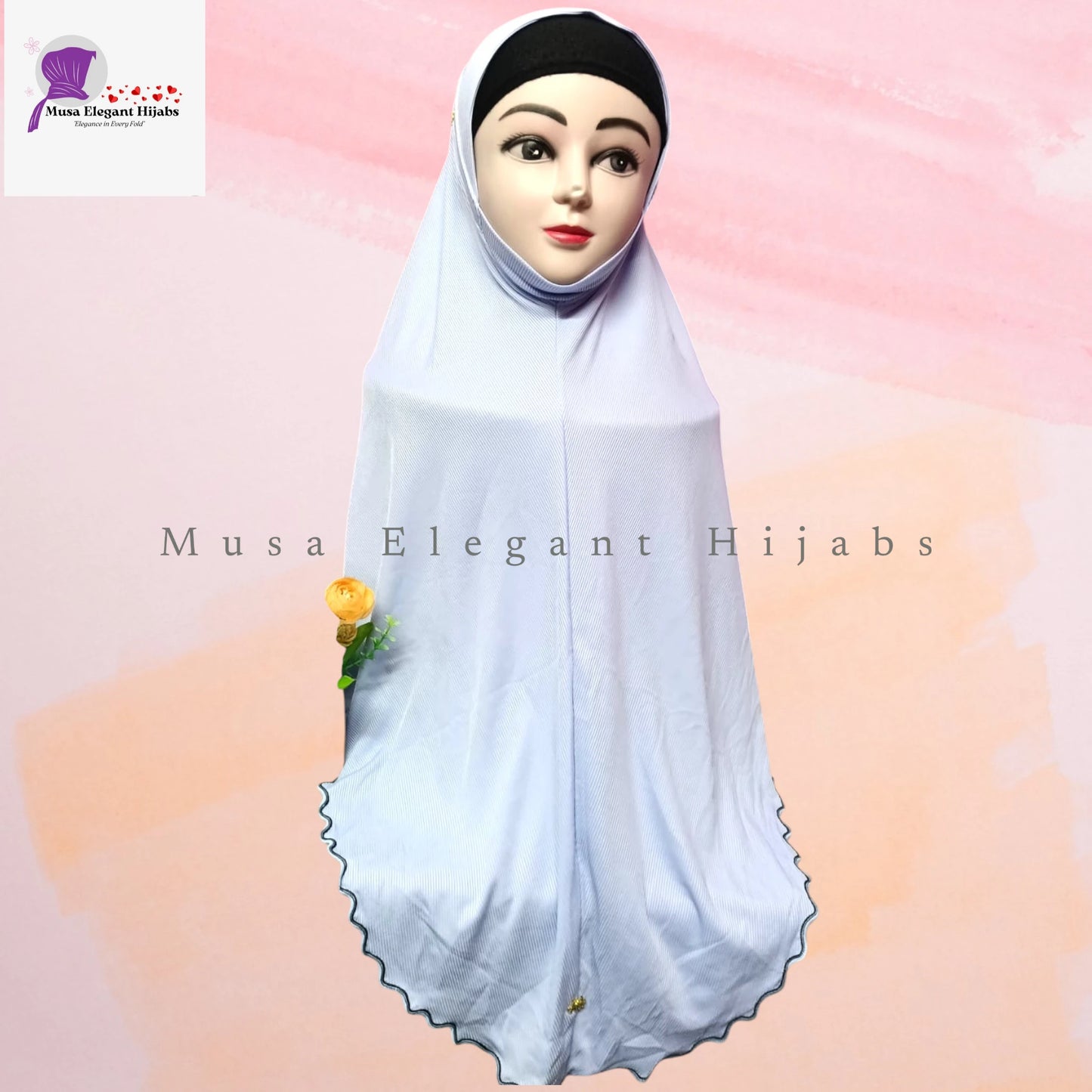 Plain Ribbed Hijabs