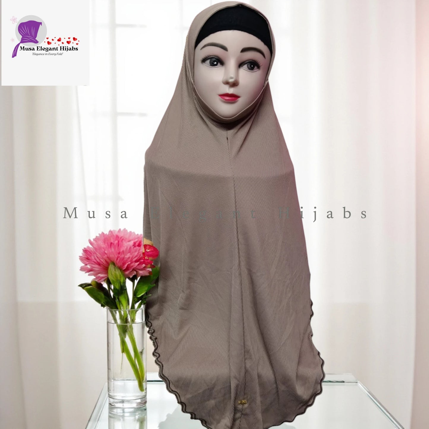 Plain Ribbed Hijabs