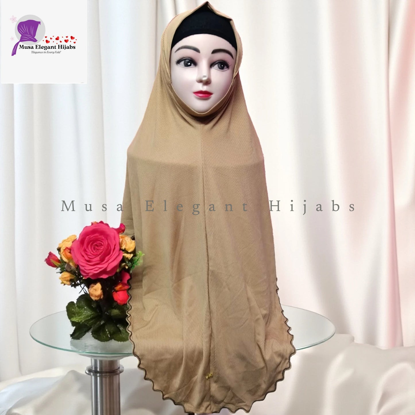 Plain Ribbed Hijabs