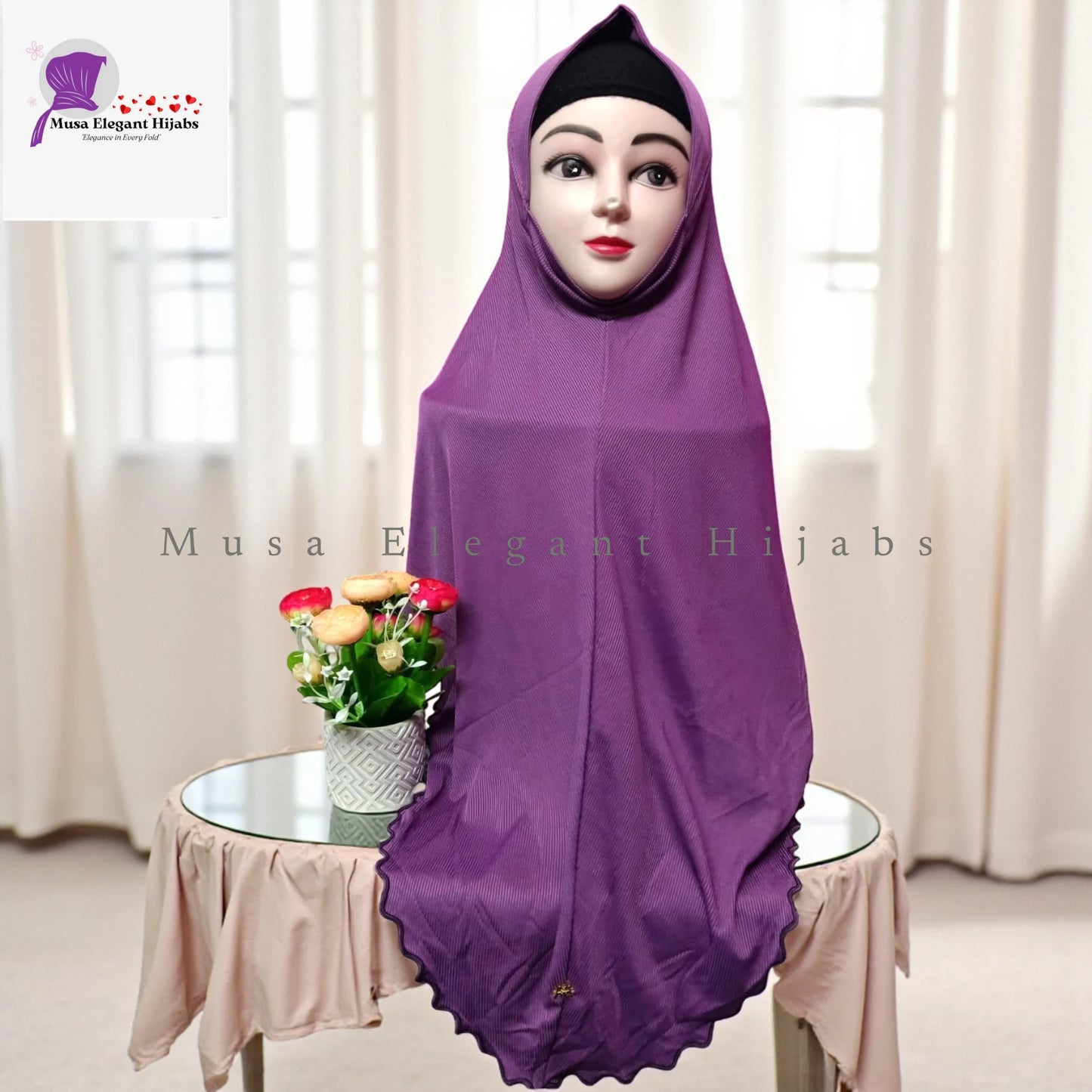 Plain Ribbed Hijabs