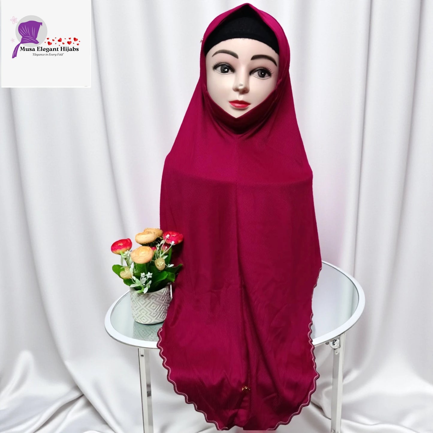 Plain Ribbed Hijabs