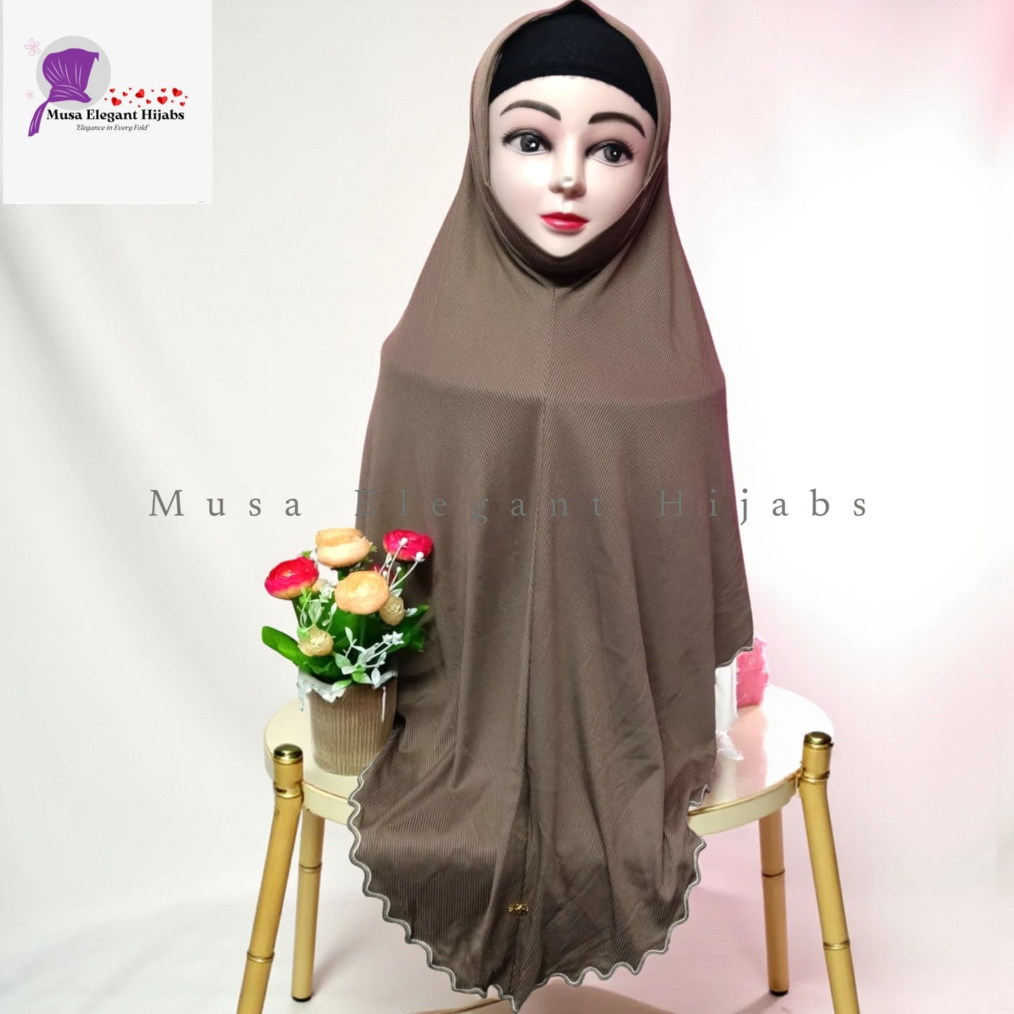 Plain Ribbed Hijabs