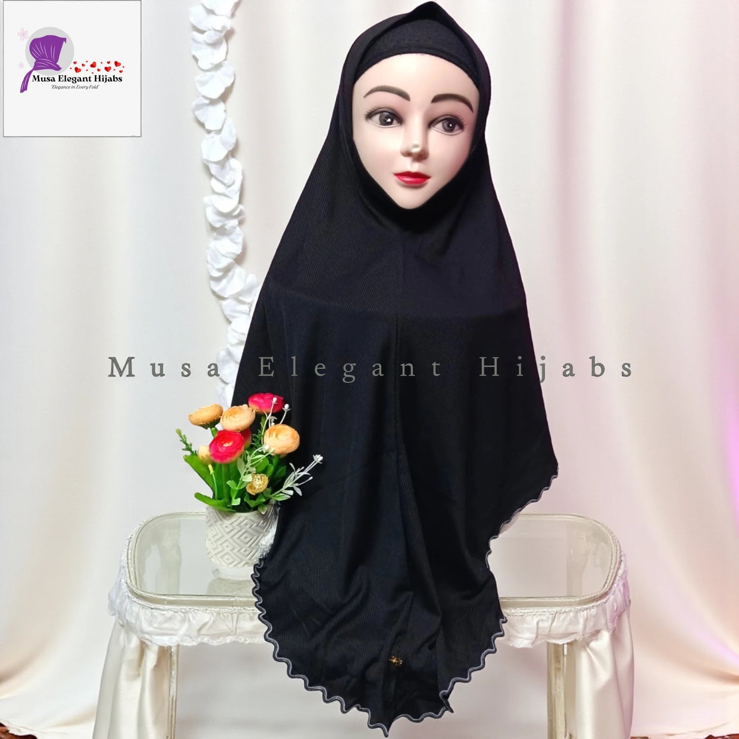 Plain Ribbed Hijabs