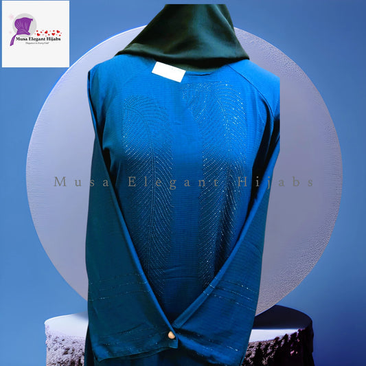 Blue Stone Abaya