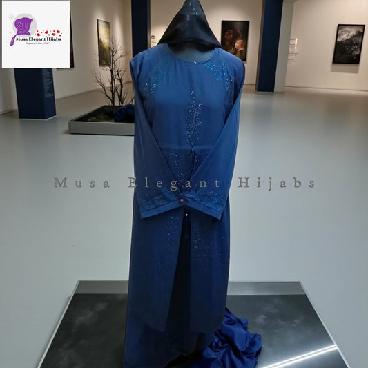 Blue Dori Abaya