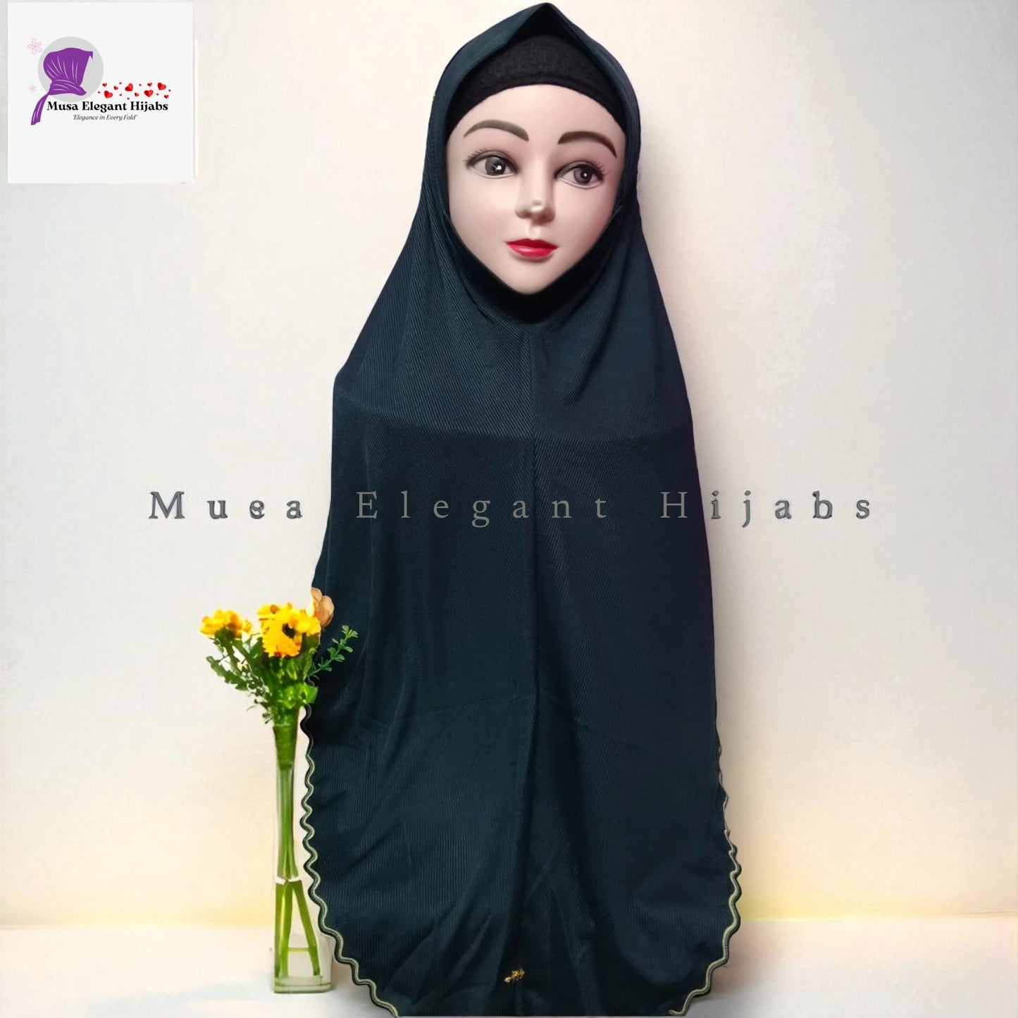 Plain Ribbed Hijabs
