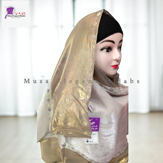 Superluxe Bridal Hijabs - Silver