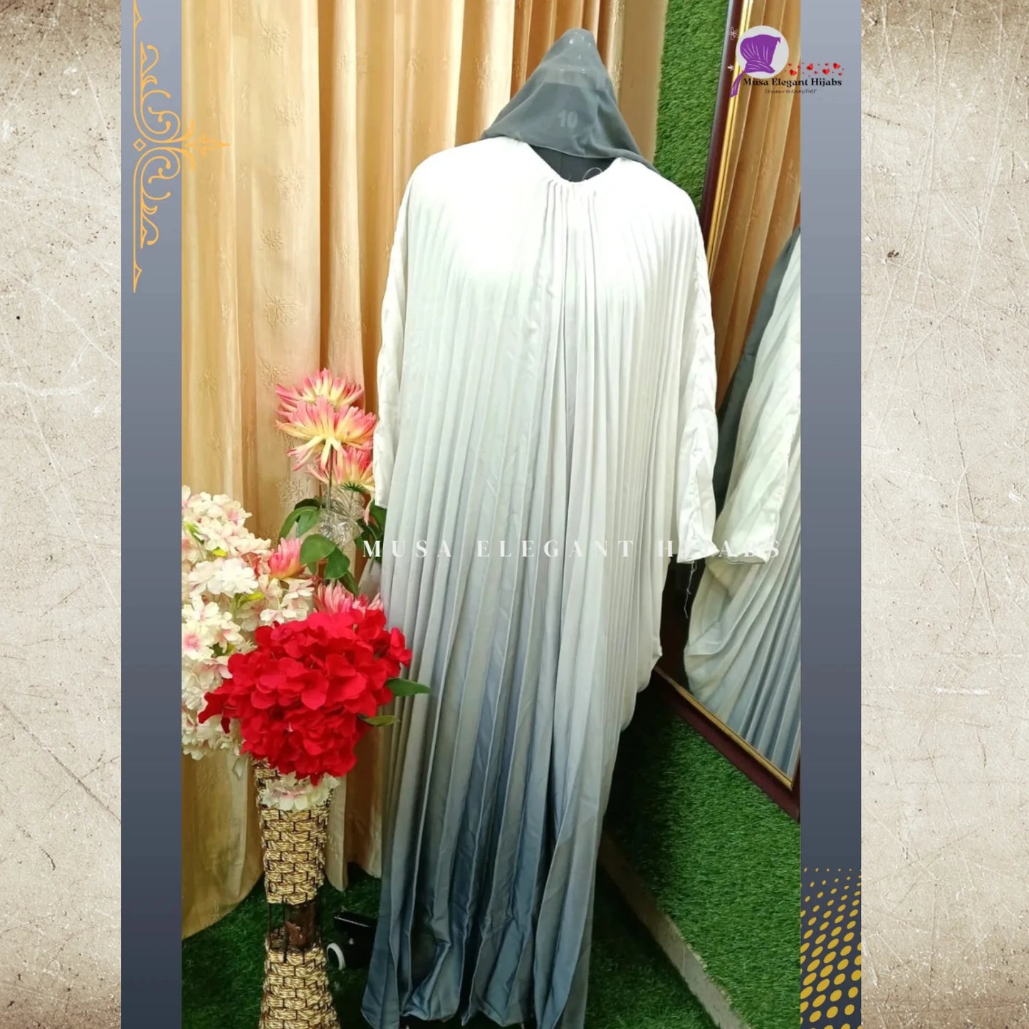 Ombre Pleated Kaftans