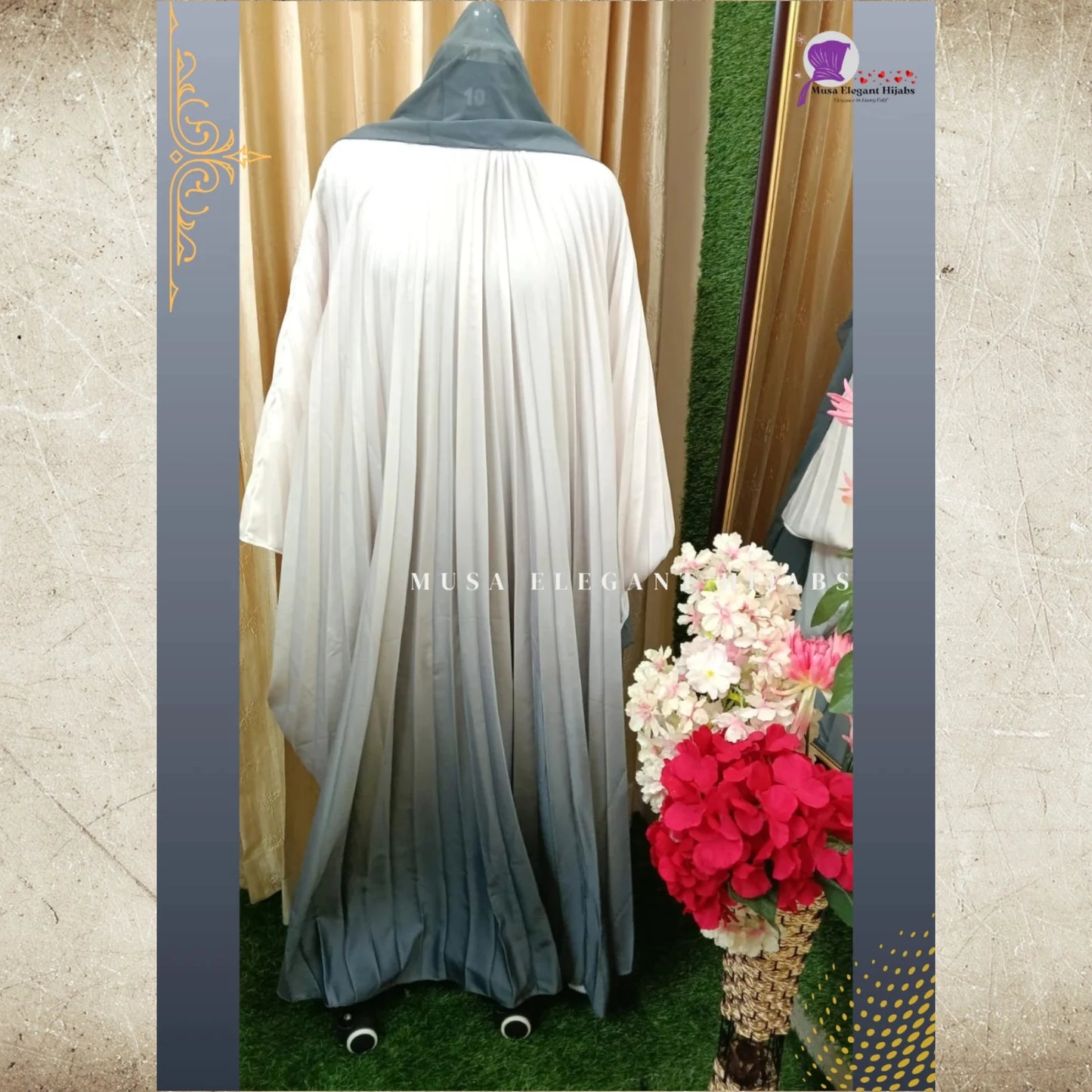 Ombre Pleated Kaftans