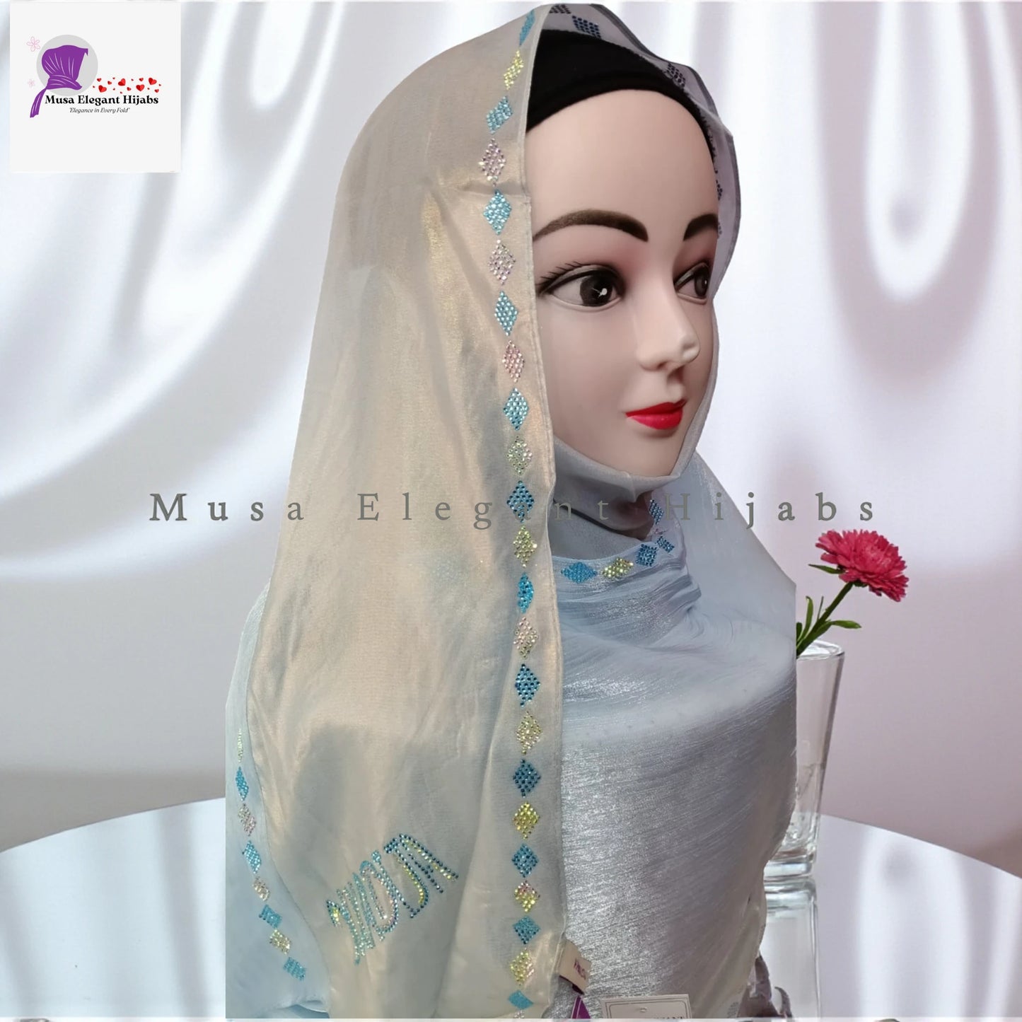 Superluxe Bridal Hijabs - Light Blue
