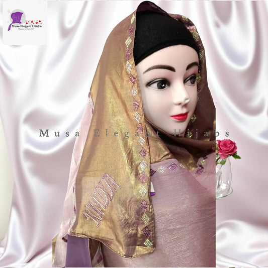 Superluxe Bridal Hijabs - Dusky Purple