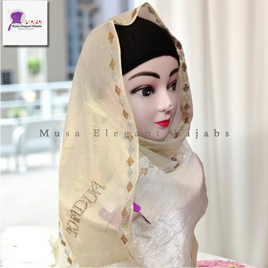 Superluxe Bridal Hijabs - Light Sandal
