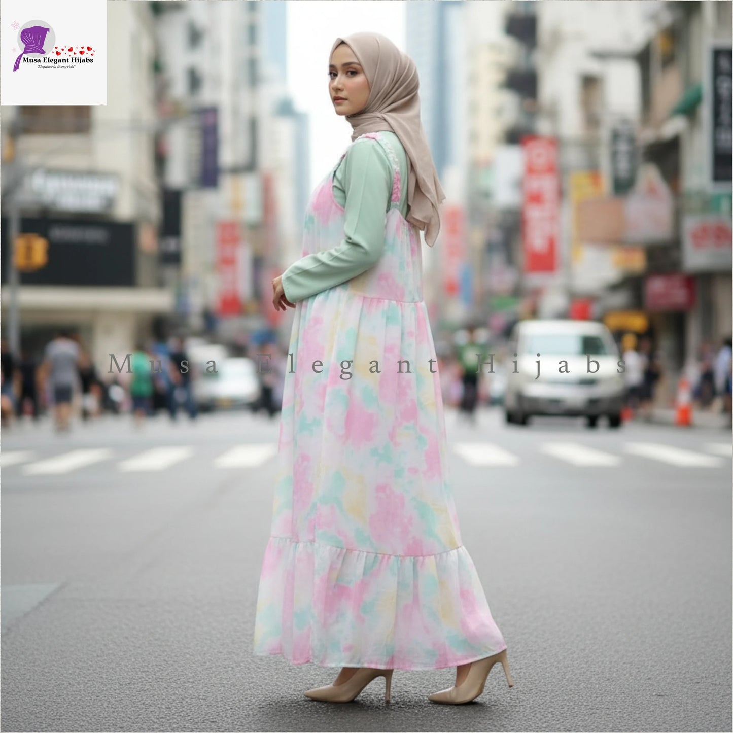 Mint Green Safa Breeze Gown