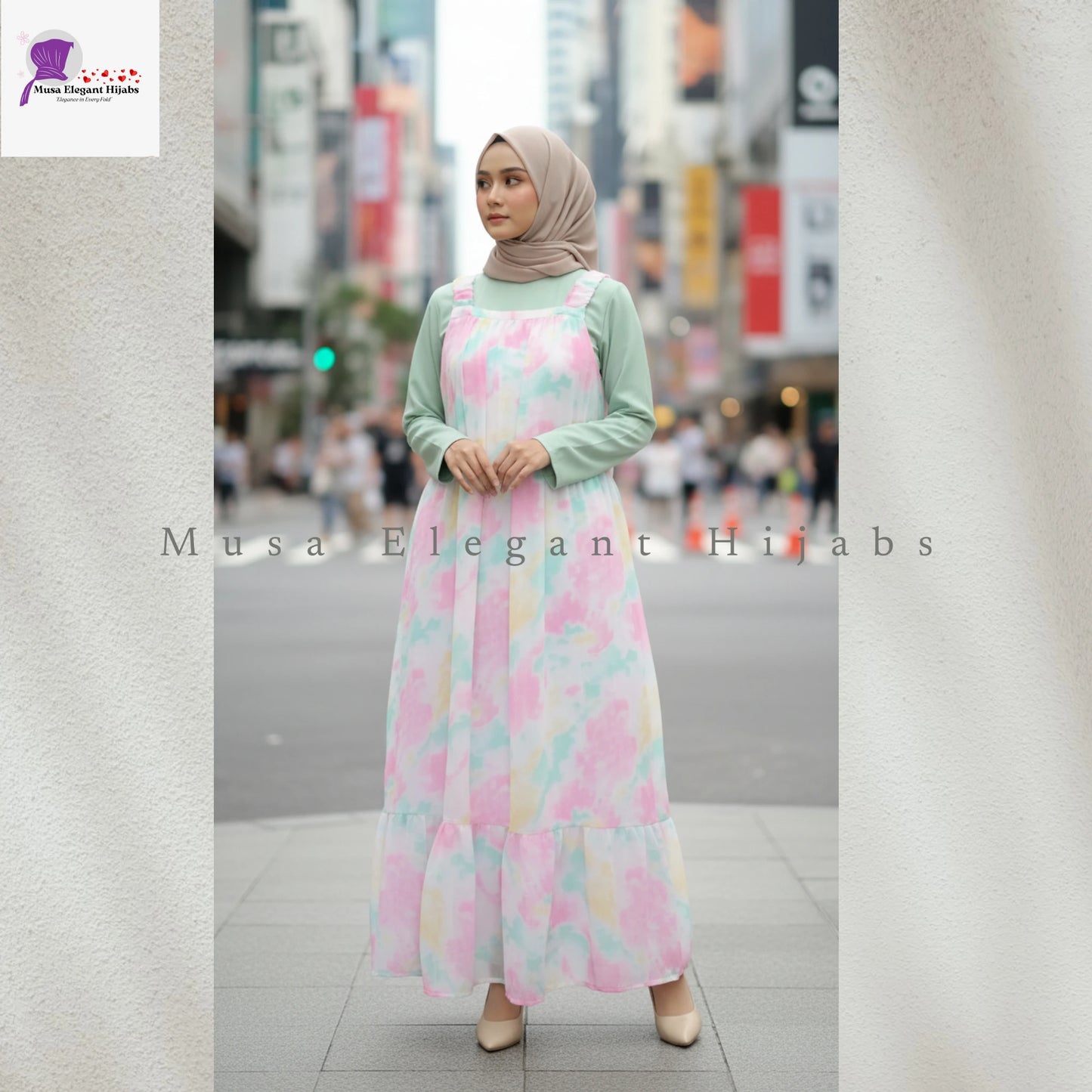 Mint Green Safa Breeze Gown
