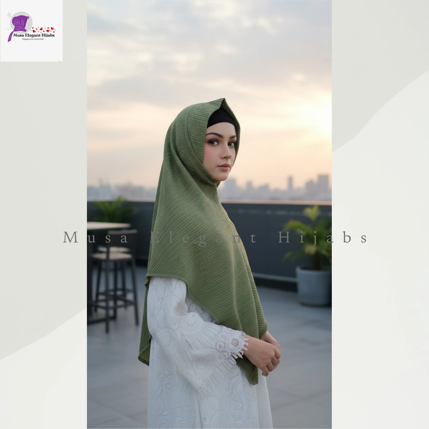 Emerald Grace Workwear Hijab