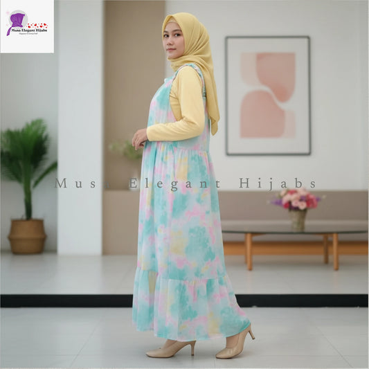 Yellow mint Safa Breeze Gown