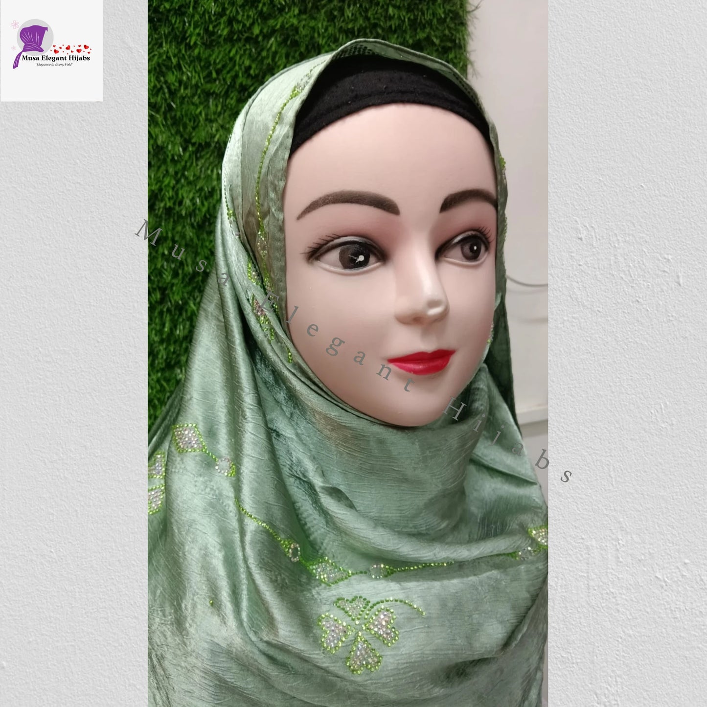 Zaraa Luxe Hijabs - Light Green