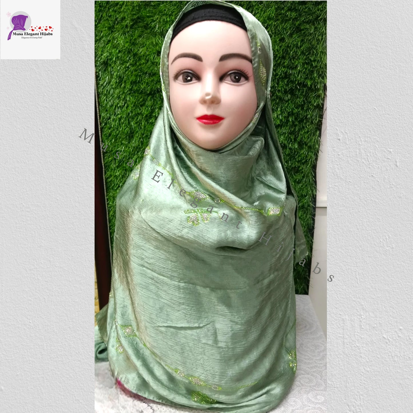 Zaraa Luxe Hijabs - Light Green