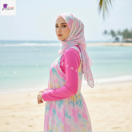 Pastel pink Safa Breeze Gown