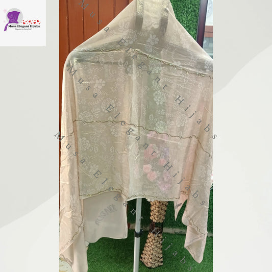 Laila Golden Shimmer Hijabs - Soft Gold Sheen