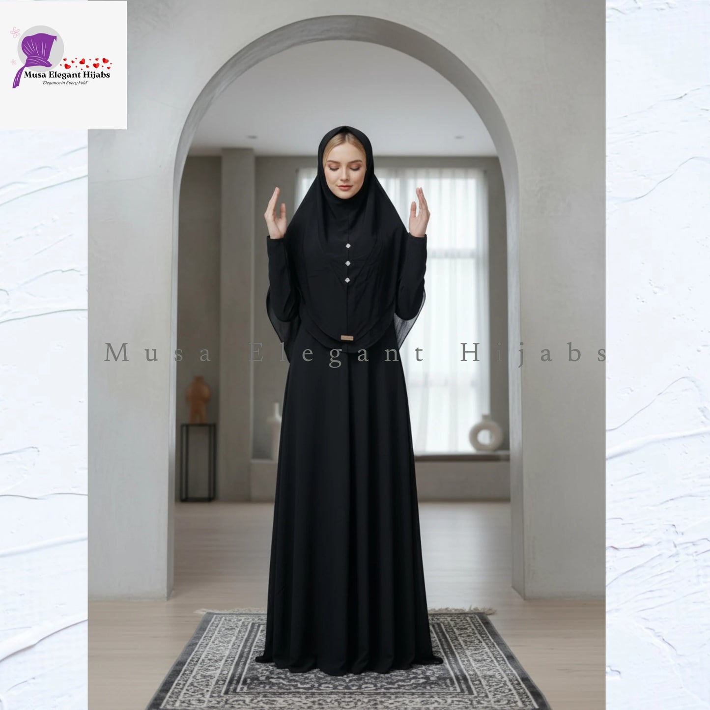 Al Firasa Black Hijabs Small