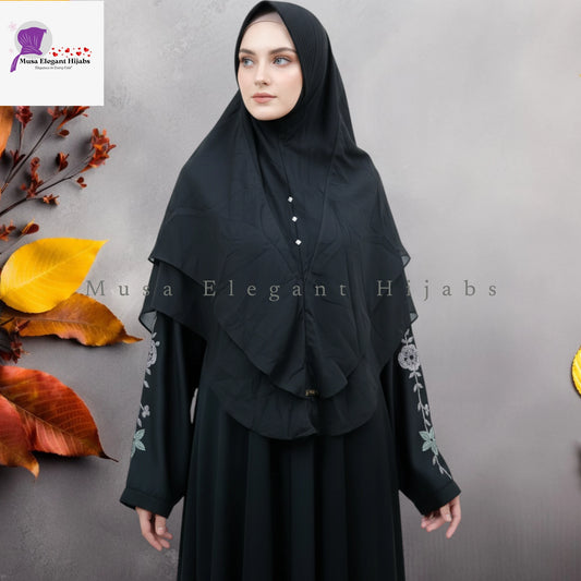 Al Firasa Black Hijabs L