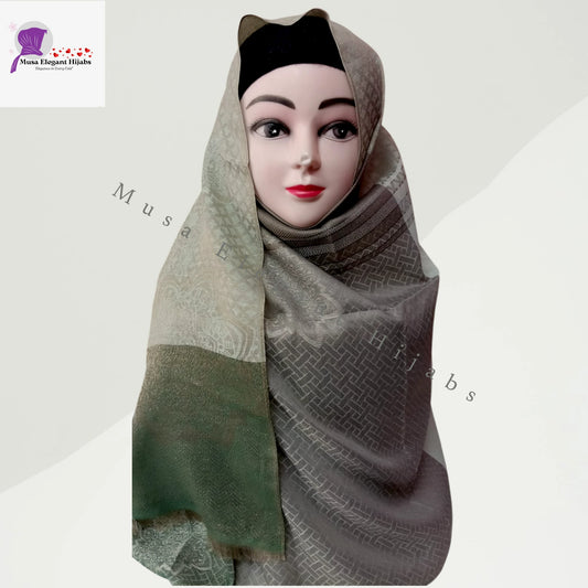 Zareen Silk Hijabs - Green